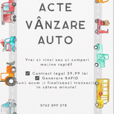 Contracte vanzare cumparare auto - acte auto - rapid